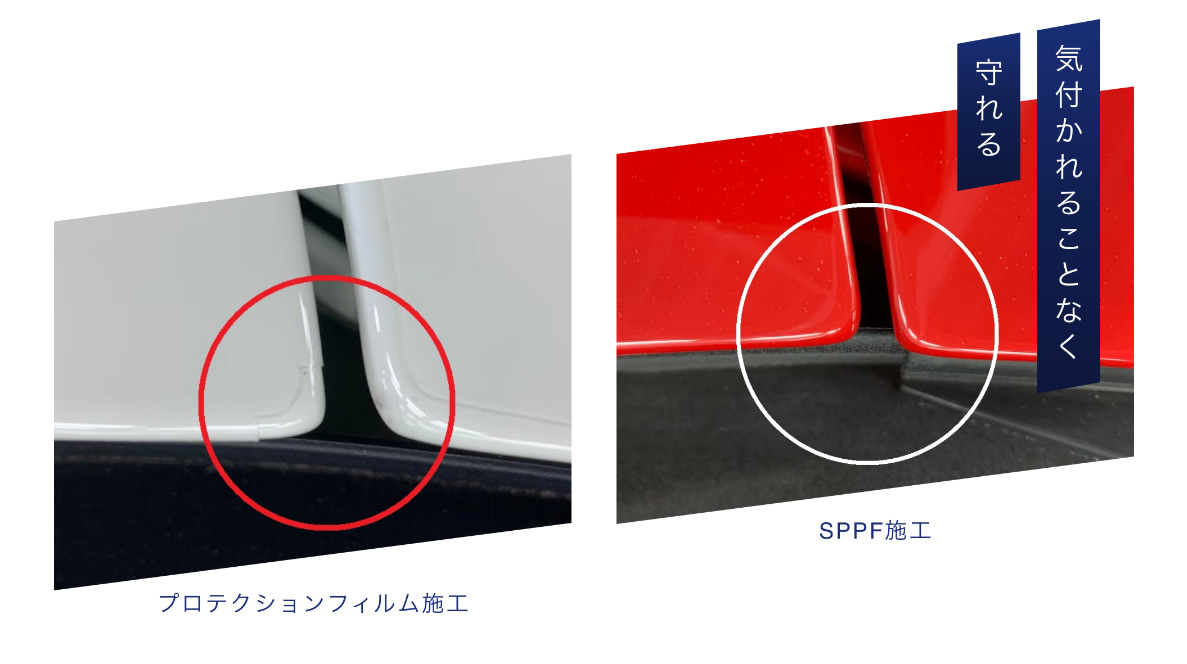 フィルムの継ぎ目、裁断面が無いから
